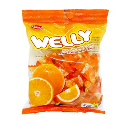 Bibica Welly Orange Candy 70g x 100 Bags