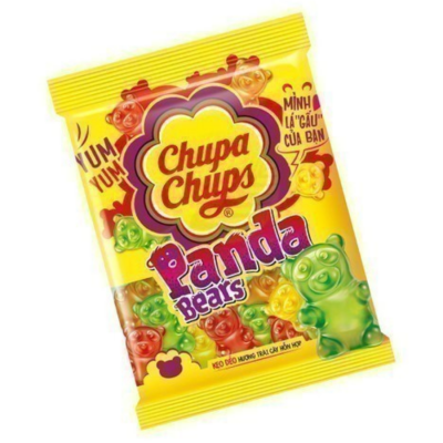 Chupa Chups Jelly Mixed Fruit Panda Bear 90g x 30 Bags