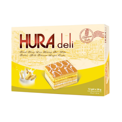 Hura Deli Milk & Butter Layer Cake 336g x 10 Boxes