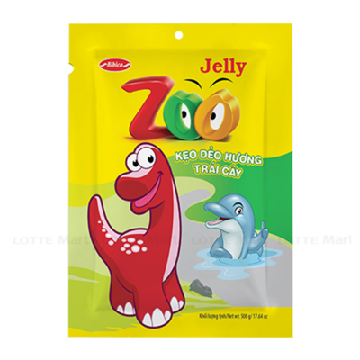 Bibica Zoo Jelly Sugar Cover 500g x 12 Bags