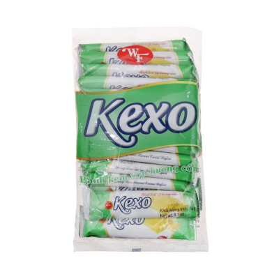 KEXO Green Rice Cream Wafer 145g x 32 Bags