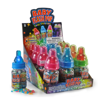 Kidsmania Baby Bottle Flash Pops 25g x 12Pcs x 12 Boxes