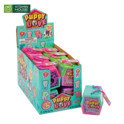 Kidsmania Puppy Love Candy And Surprise 8g x 12Pcs x 12 Boxes
