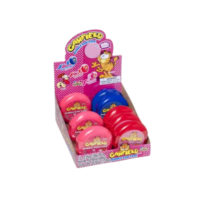 Kidsmania Garfield Bubble Gum Tape 58g x 12Pcs x 12 Boxes