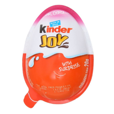 Kinder Joy Chocolate Egg For Kid Girl 20g x 192 pcs/carton