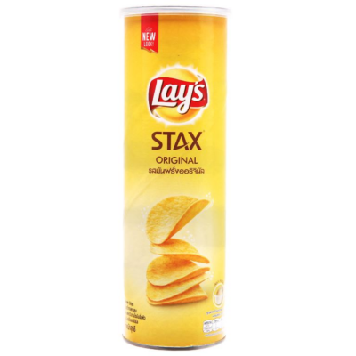 Lay's Stax Original Potato Chips 100g x 16 Cans