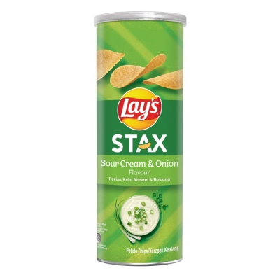 Lay's Stax Sour Cream Onion Potato Chips 100g x 16Cans