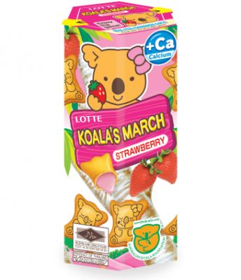 Lotte Koala's March Strawberry Cookies 37g Box