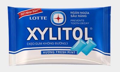Lotte Xylitol Fresh Mint Chewing Gum 11.6g Blister