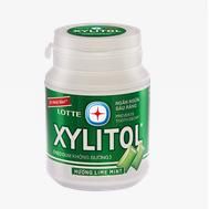 Lotte Xylitol Lime Mint Chewing Gum 58g Jar