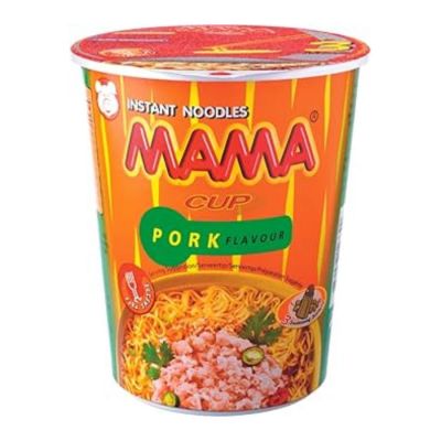 MaMa Instant Cup Noodles Pork Flavour 60g x 36 Cups