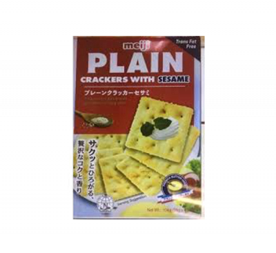 Meiji Plain Cracker With Sesame 52g x 40 Boxes