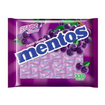 Mentos Grape Pillow Pack  2.7gr x 330pcs x 14 bags