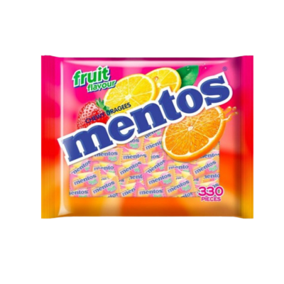 Mentos Fruit Pillow Pack 2.7gr x 330pcs x 14 bags