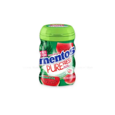 Mentos Pure Fresh Gum Watermelon 61.25g x 6 Jars x 12 Blocks