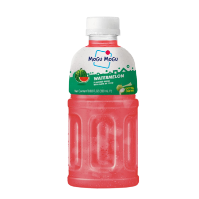 Mogu Mogu Watermelon Flavored Drink With Natade Coconut 320ml x 24 Bottles