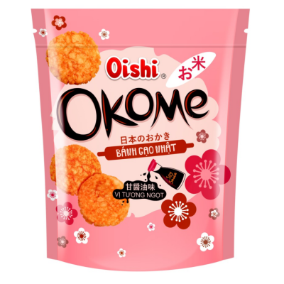 Oishi Japanese Rice Sweet Soy Sauce Snack 100g x 20 Bags