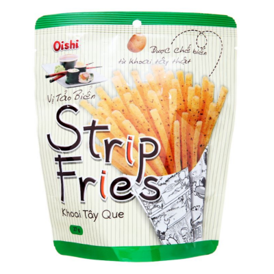 Oishi Potato Sticks With Seaweed Flavor 27g x 10 Packs x 3 Bags