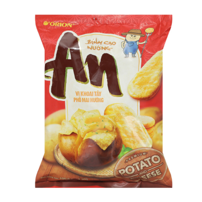 Orion An Rice Cracker Potato and Cheese 100.8g (14 pcs) x 20 Bags