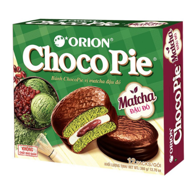 Orion Choco Pie Matcha 30g x 12 Pcs x 8 Boxes