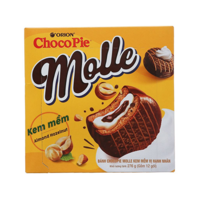 Orion Choco Pie Molle Almond Hazenut 23g x 12 Pcs x 8 Boxes