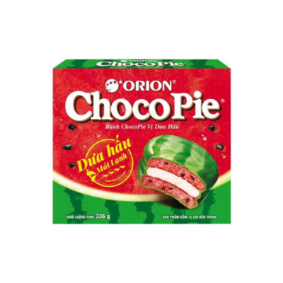 Orion Choco Pie Watermelon 28g x 12 Pcs x 8 Boxes