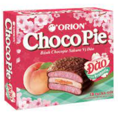 Orion Chocopie Sakura Peach 30g x 12 Pcs x 8 Boxes