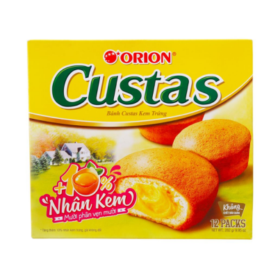 Orion Custas Cream Egg 23g x 12 Pcs x 8 Boxes