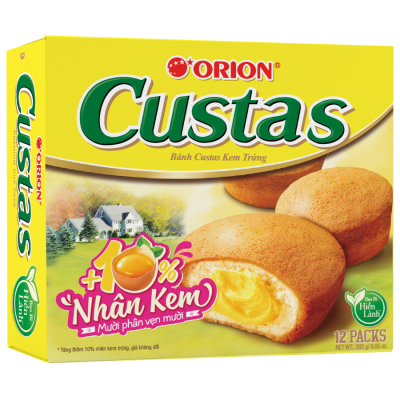 Orion Custas Cream Egg 23g x 6 Pcs x 16 Boxes