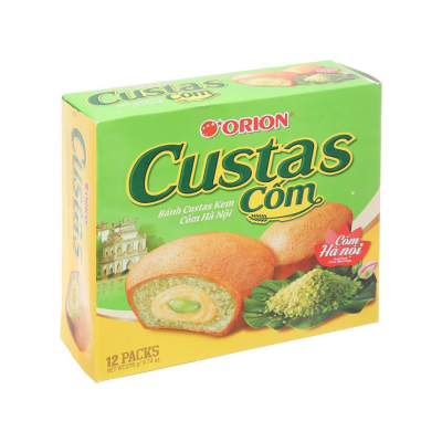 Orion Custas Cream Green Rice 23g x 12 Pcs x 8 Boxes