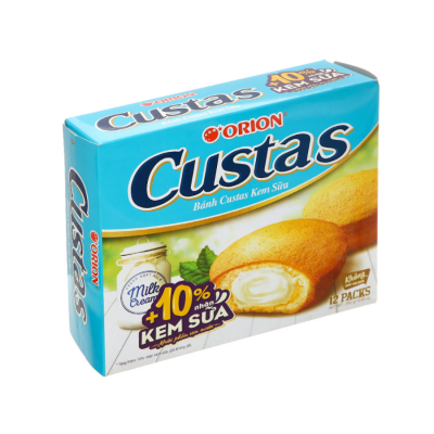 Orion Custas Cream Milk 23.5g x 12 Pcs x 8 Boxes