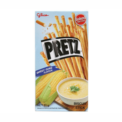 Pretz Sweet Corn Flavour Biscuit Stick 31g x 10 Box x 12 Blocks