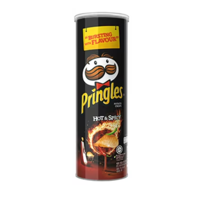Pringles Potato Crisps Hot & Spicy 134gr x 12 pcs