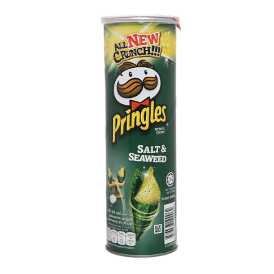 Pringles Potatoes Chips Salt & Seaweed 107g x 12 Cans
