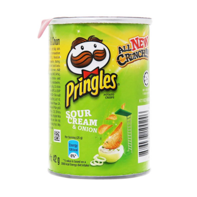 Pringles Potato Chips Sour Cream Onion 42g x 12 Cans