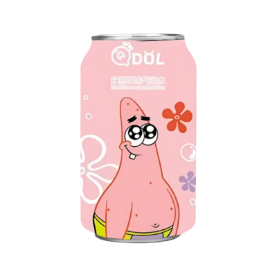 Qdol Spongesbob White Peach Flavor Soda 330ml