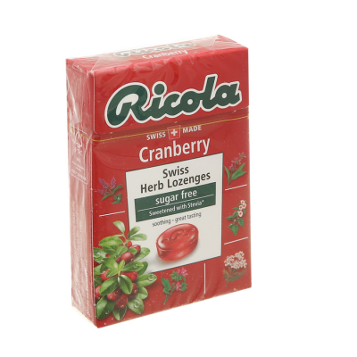 Ricola Cranberry 40g x 20 Boxes