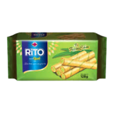 RITO Waffles with Pandan Ice Cream 128g x 32 Bags