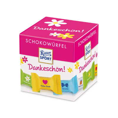 Ritter Sport Choco Cubes Thank You 176g x 8 Boxes
