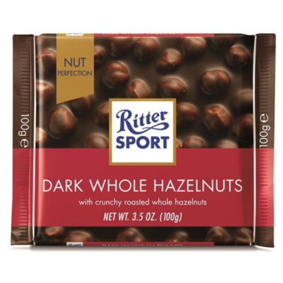 Ritter Sport Dark Whole Hazelnuts 100g x 10 Bars