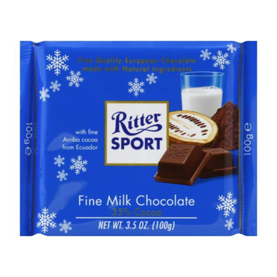 Ritter Sport Extra Fine Milk 100g x 12 Bars