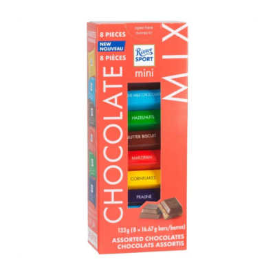 Ritter Sport Mini Tower Colourful Varieties 133g x 8 Towers