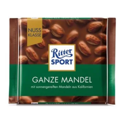 Ritter Sport Whole Almonds 100g x 11 Bars