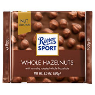 Ritter Sport Whole Hazelnuts 100g x 10 Bars
