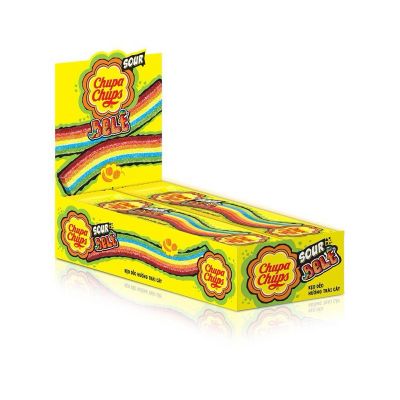 Chupa Chups Sour Belt 7g x 64 Sticks x 8 Sheets