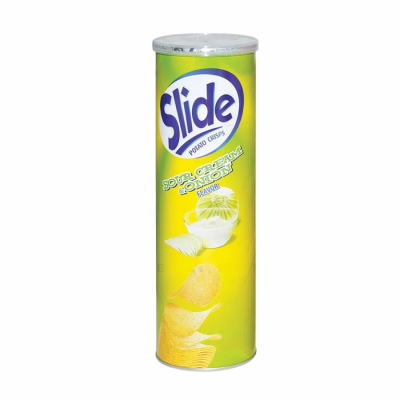 Slide Potato Crisps Sour Cream & Onion Snack 90g x 14 Cans