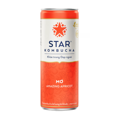 Star Kombucha Apricot 250ml x 12 Bottles