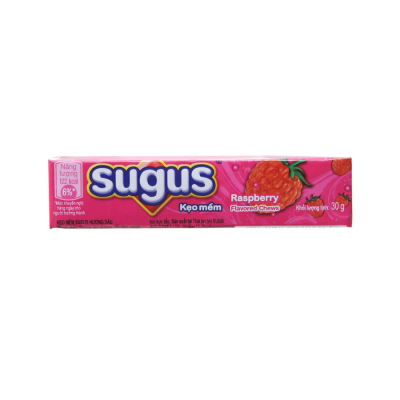 Sugus Raspberry Flavored Chews 30gr x 24 Bar x 24 Boxs