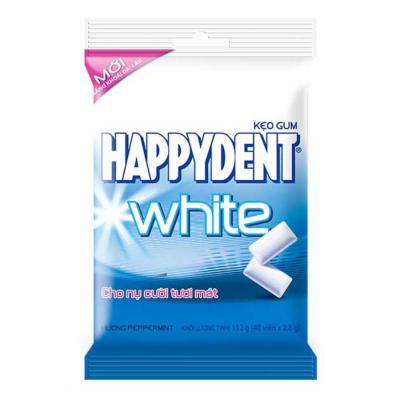 Happydent WHITE Gum Peppermint 112g x 45 Pouches