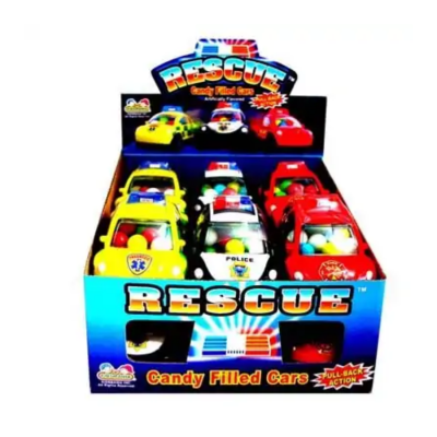 Kidsmania Rescue Candy Filled Car 12g x 12Pcs x 12 Boxes